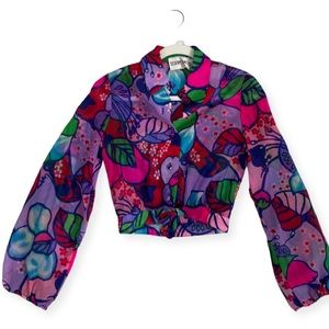 Floral Sheer Crop Top